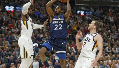  森林狼双星合砍80分擒爵士  